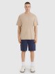 Męski t-shirt oversize 4F 4FRSS25TTSHM2686 - brązowy