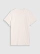 Męski t-shirt z nadrukiem 4F 4FRSS25TTSHM2687 - biały