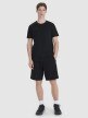 Męski t-shirt z nadrukiem 4F 4FRSS25TTSHM2687 - czarny