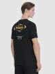 4F Męski tshirt z nadrukiem 4F 4FRSS25TTSHM2687  czarny Czarny