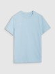 Męski t-shirt z nadrukiem 4F 4FRSS25TTSHM2687 - niebieski