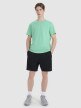 Męski t-shirt z nadrukiem 4F 4FRSS25TTSHM2687 - zielony