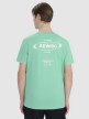 4F Męski tshirt z nadrukiem 4F 4FRSS25TTSHM2687  zielony Zielony