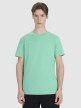 Męski t-shirt z nadrukiem 4F 4FRSS25TTSHM2687 - zielony
