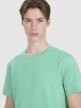Męski t-shirt z nadrukiem 4F 4FRSS25TTSHM2687 - zielony