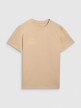Męski t-shirt z nadrukiem 4F 4FRSS25TTSHM2848 - brązowy