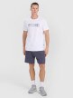 Męski t-shirt z nadrukiem 4F 4FRSS25TTSHM2851 - biały