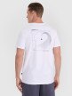 Męski t-shirt z nadrukiem 4F 4FRSS25TTSHM2853 - biały