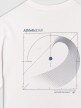 Męski t-shirt z nadrukiem 4F 4FRSS25TTSHM2853 - biały
