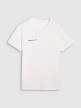 Męski t-shirt z nadrukiem 4F 4FRSS25TTSHM2853 - biały