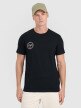 4F Męski tshirt z nadrukiem 4F 4FRSS25TTSHM2854  czarny Czarny