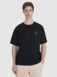4F Męski tshirt oversize z nadrukiem 4F 4FRSS25TTSHM2991  czarny Czarny