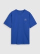Męski t-shirt oversize z nadrukiem 4F 4FRSS25TTSHM2991 - niebieski