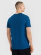 Męski t-shirt z nadrukiem 4F 4FRSS25TTSHM2995 - turkusowy