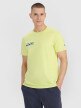 4F Męski tshirt z nadrukiem 4F 4FRSS25TTSHM2996  żółty żółty