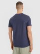 Męski t-shirt z nadrukiem 4F 4FRSS25TTSHM2997 - granatowy