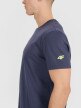 Męski t-shirt z nadrukiem 4F 4FRSS25TTSHM2997 - granatowy