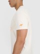 mini: Męski t-shirt z nadrukiem 4F 4FRSS25TTSHM3002 - beżowy (4)