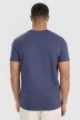 Męski t-shirt z nadrukiem 4F 4FRSS25TTSHM3002 - granatowy