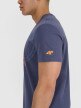 Męski t-shirt z nadrukiem 4F 4FRSS25TTSHM3002 - granatowy