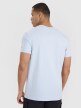 Męski t-shirt z nadrukiem 4F 4FRSS25TTSHM3002 - niebieski