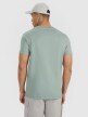Męski t-shirt z nadrukiem 4F 4FRSS25TTSHM3002 - khaki