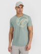 4F Męski tshirt z nadrukiem 4F 4FRSS25TTSHM3002  khaki Khaki