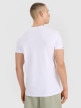 Męski t-shirt basic 4F 4FRSS25TTSHM3041 - biały