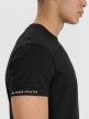Męski t-shirt basic 4F 4FRSS25TTSHM3041 - czarny