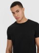 Męski t-shirt basic 4F 4FRSS25TTSHM3041 - czarny
