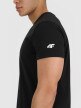 Męski t-shirt basic 4F 4FRSS25TTSHM3041 - czarny