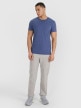 Męski t-shirt basic 4F 4FRSS25TTSHM3041 - niebieski