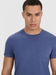 Męski t-shirt basic 4F 4FRSS25TTSHM3041 - niebieski