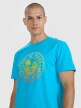 mini: Męski t-shirt z nadrukiem 4F 4FRSS25TTSHM3156 - niebieski (3)