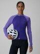 mini: Damski longsleeve kolarski UPF50+ 4F 4FRSS26TFLOF650 - fioletowy (1)