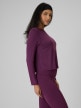 mini: Damski longsleeve bez nadruku 4F 4FRSS26TLONF673 - fioletowy (3)