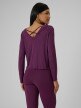 mini: Damski longsleeve bez nadruku 4F 4FRSS26TLONF673 - fioletowy (7)