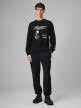 mini: Męski longsleeve z nadrukiem 4F 4FRSS26TLONM674 - czarny (5)