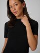 mini: Damski t-shirt bez nadruku 4F 4FRSS26TTSHF3703 - czarny (4)