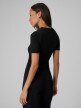mini: Damski t-shirt bez nadruku 4F 4FRSS26TTSHF3703 - czarny (6)