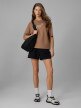 mini: Damski t-shirt z nadrukiem 4F 4FRSS26TTSHF3704 - beżowy (3)
