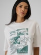 mini: Damski t-shirt z nadrukiem 4F 4FRSS26TTSHF3705 - biały (3)