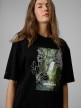 mini: Damski t-shirt z nadrukiem 4F 4FRSS26TTSHF3706 - czarny (3)