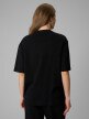 mini: Damski t-shirt z nadrukiem 4F 4FRSS26TTSHF3706 - czarny (4)