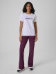 mini: Damski t-shirt z nadrukiem 4F 4FRSS26TTSHF3793 - biały (2)