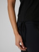 mini: Damski t-shirt bez nadruku 4F 4FRSS26TTSHF3795 - czarny (4)