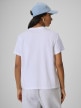 mini: Damski t-shirt bez nadruku 4F 4FRSS26TTSHF3797 - biały (4)