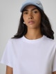 mini: Damski t-shirt bez nadruku 4F 4FRSS26TTSHF3797 - biały (3)