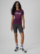 mini: Damski t-shirt z nadrukiem 4F 4FRSS26TTSHF3800 - fioletowy (2)