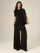 mini: Damski t-shirt bez nadruku 4F 4FRSS26TTSHF3846 - czarny (2)
